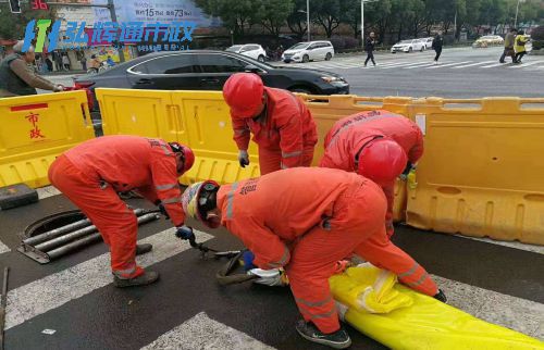 大丰市管道修复现场